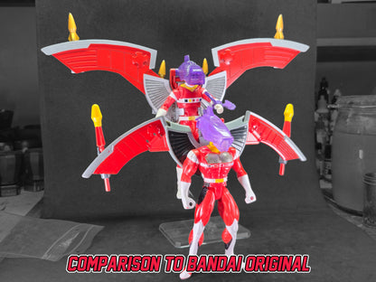 Power Rangers In Space - Red Battlized Armor Battlizer | Lightning Collection Accessories | 3D Printed