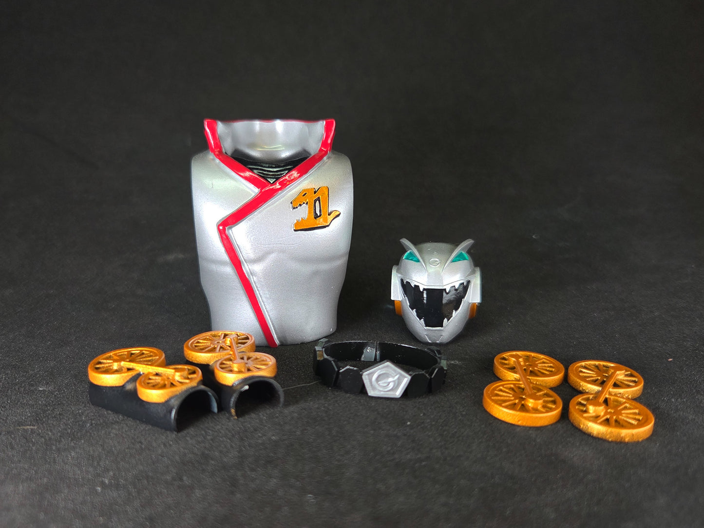 Power Rangers R.P.M - Full Throttle Paleo Rangers / Engine Sentai Go-Onger Conversion Kit | Lightning Collection Accessories