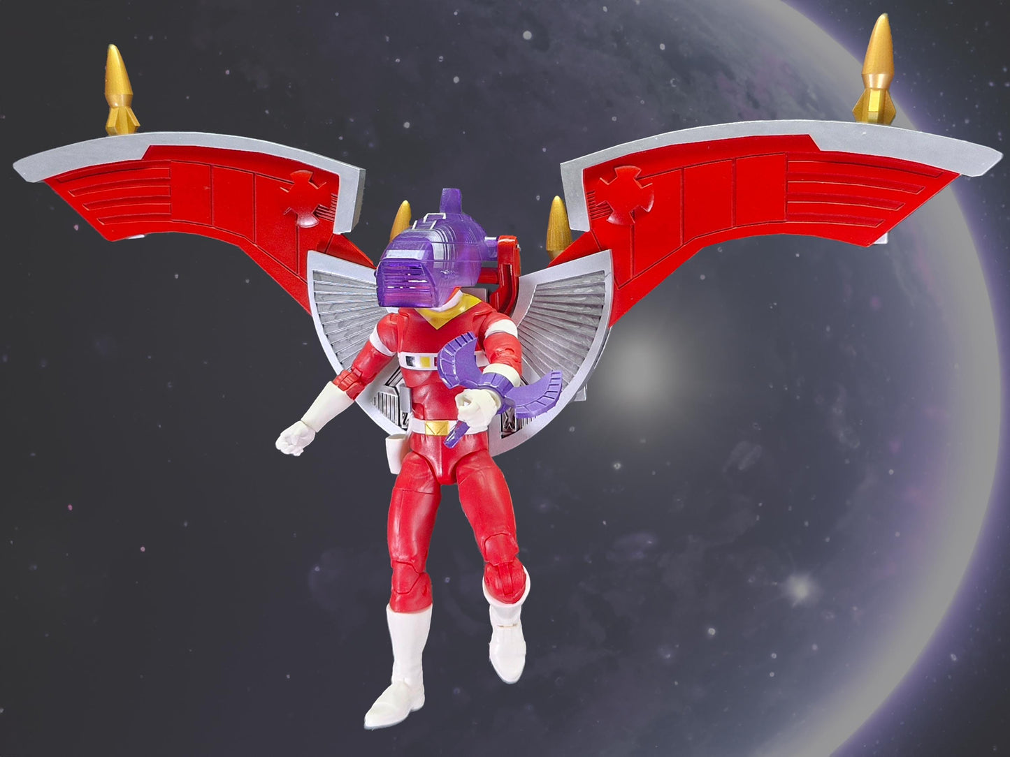 Power Rangers In Space - Red Battlized Armor Battlizer | Lightning Collection Accessories | 3D Printed