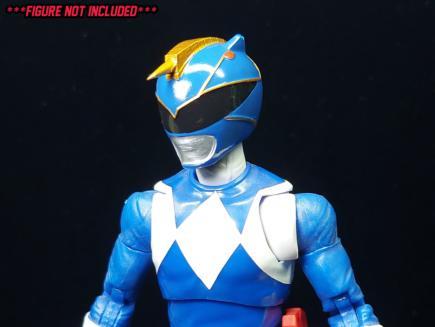 Blue Unicorn Thunderzord Helmet | Lightning Collection Accesory | 3D Printed | Created by Heroic Studios