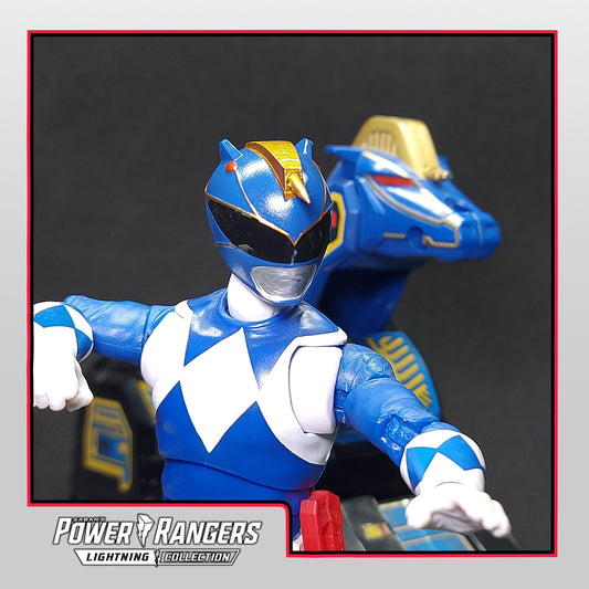 Blue Unicorn Thunderzord Helmet | Lightning Collection Accesory | 3D Printed | Created by Heroic Studios