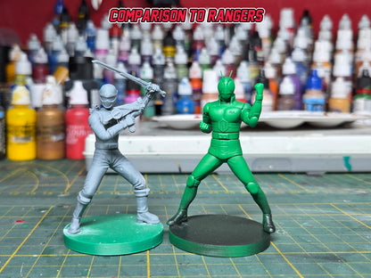Heroes of the Grid X Kamen Rider | Kamen Rider Black RX - Masked Rider Miniature | Epic Scale 50mm Miniature Tabletop Gaming