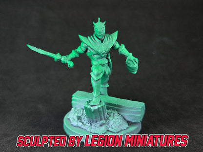 Heroes of the Grid Lord Drakkon Alternate Sculpt | Epic Scale 50mm Miniature Tabletop Gaming