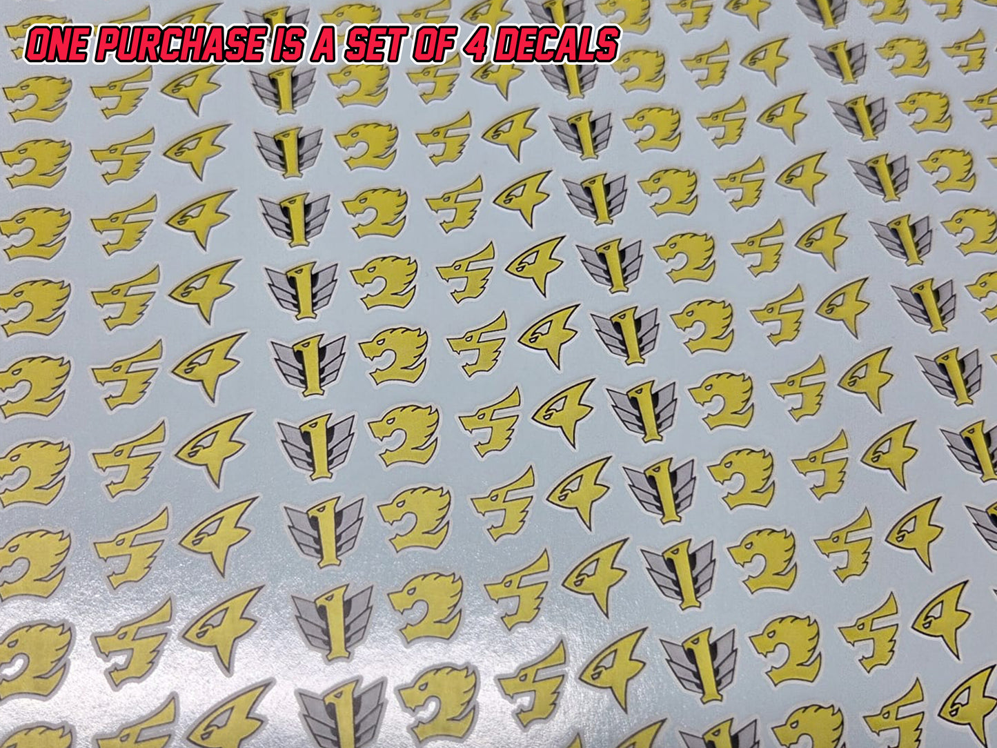 Power Rangers R.P.M. Decals |  Lighting Collection | 1/12 Accesory