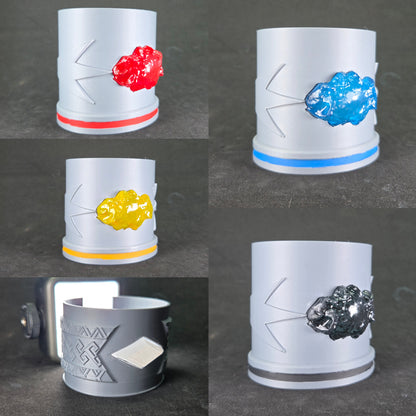 3D Printed Power Rangers Dino Thunder - Dino Gems Bracelet/ Abaranger | Display Prop