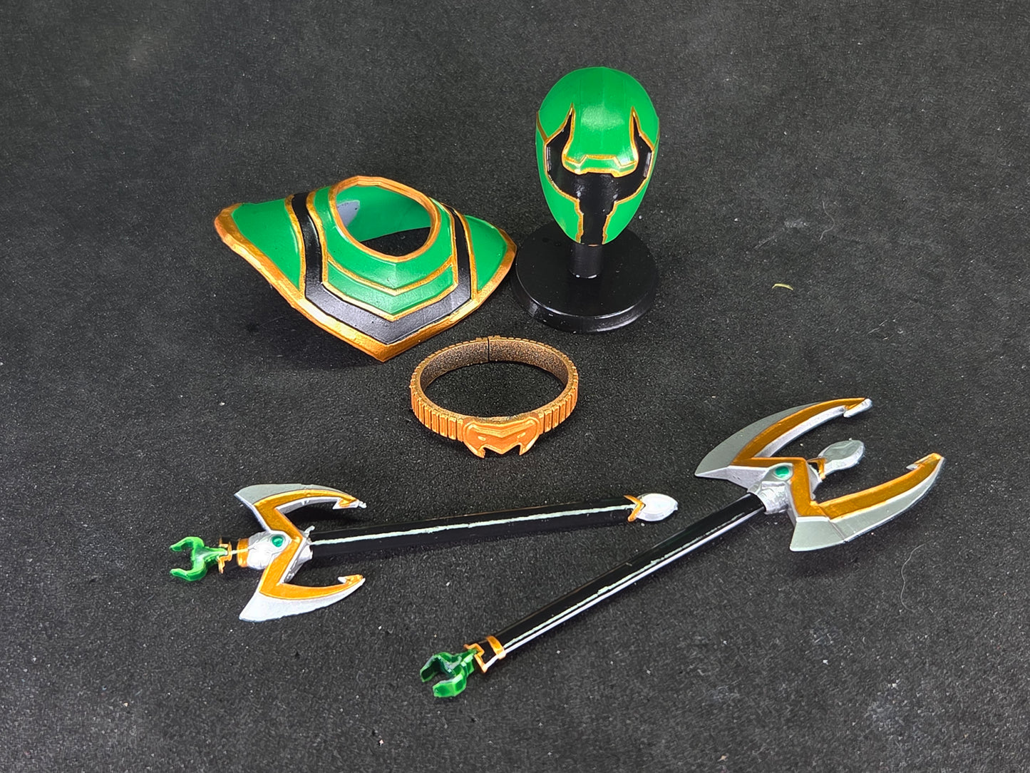 Power Rangers Mystic Force - GreenMystic Ranger /  Mahou Sentai Magiranger - MagiGreen Conversion Kit | Lightning Collection Accessories