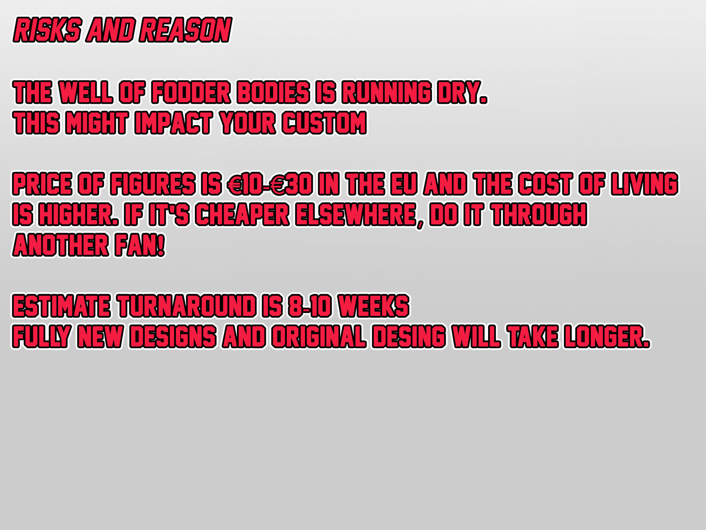 Full Custom Lighting Collection Figure Comission