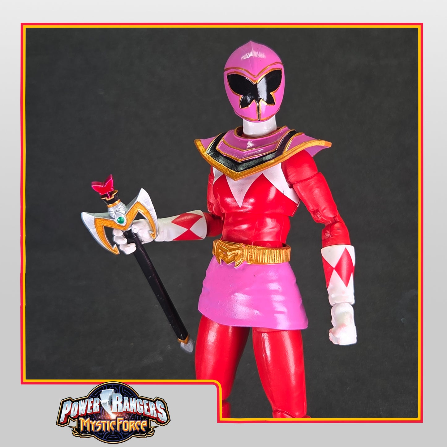 Power Rangers Mystic Force - Pink Mystic Ranger /  Mahou Sentai Magiranger - MagiPink Conversion Kit | Lightning Collection Accessories