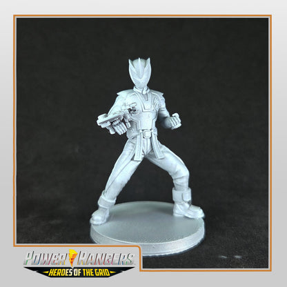 Heroes of the Grid - Jungle Fury Rhino Ranger / Juken Sentai Gekiranger GekiChopper Miniatures | Epic Scale 50mm Miniature Tabletop Gaming