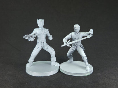 Heroes of the Grid - Jungle Fury Rhino Ranger / Juken Sentai Gekiranger GekiChopper Miniatures | Epic Scale 50mm Miniature Tabletop Gaming