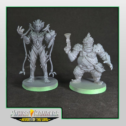 Power Rangers Heroes of the Grid - Squat and Baboo | Epic Scale 50mm Miniature Tabletop Gaming