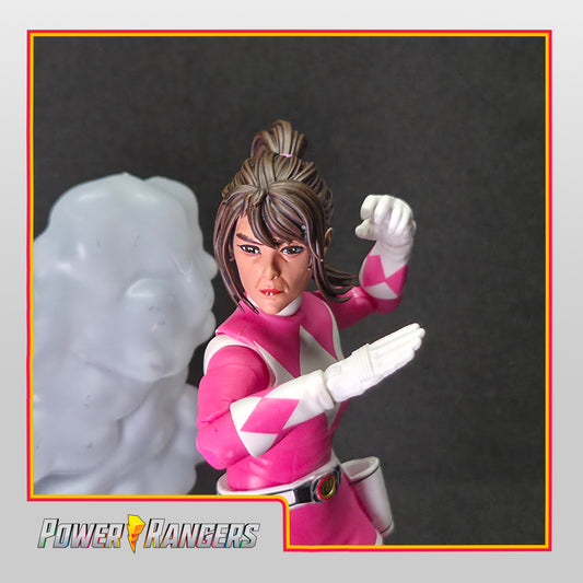 BOOM! Comics Mighty Morphin Power Rangers - The Return - Kimberly Hart Headsculpt | Lightning Collection Accessory | 3D Printed