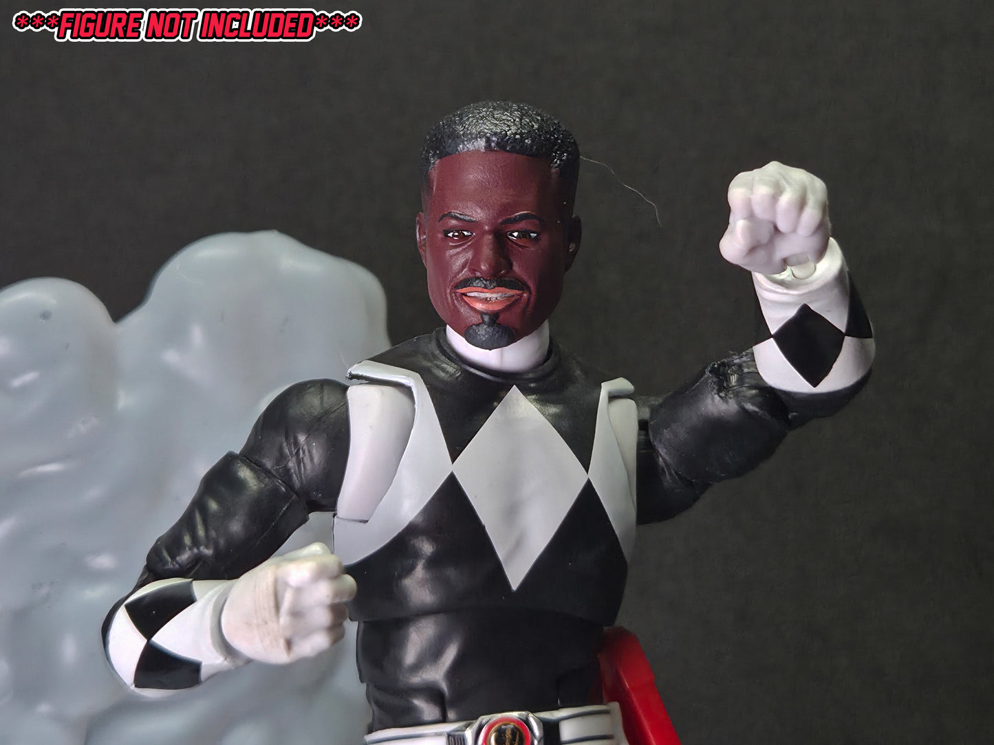 BOOM! Comics Mighty Morphin Power Rangers - The Return - Zack Taylor Headsculpt | Lightning Collection Accessory | 3D Printed
