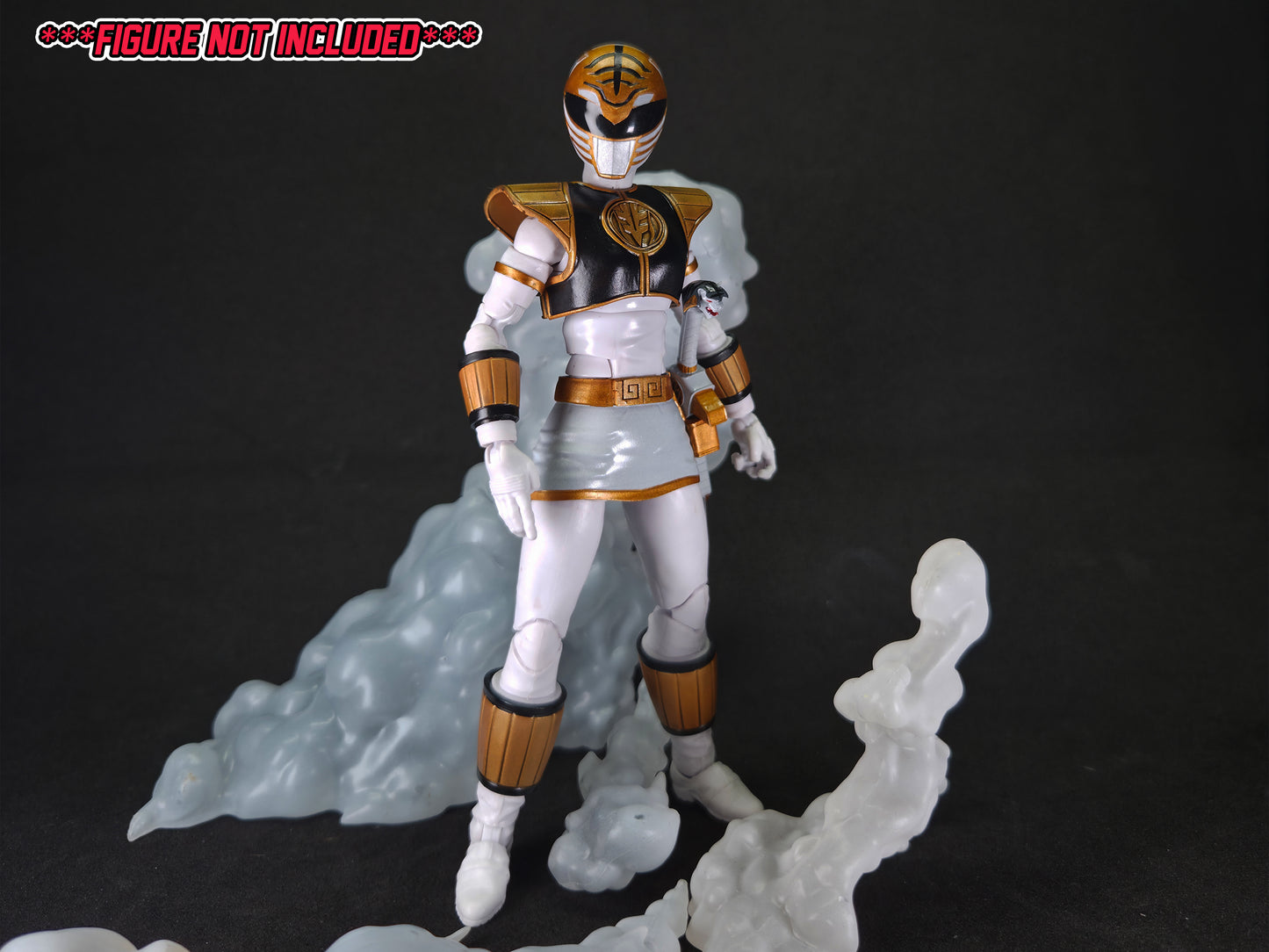 Mighty Morphin Power Rangers - The Return - Female White Ranger | Conversion Kit | Lightning Collection Accessories