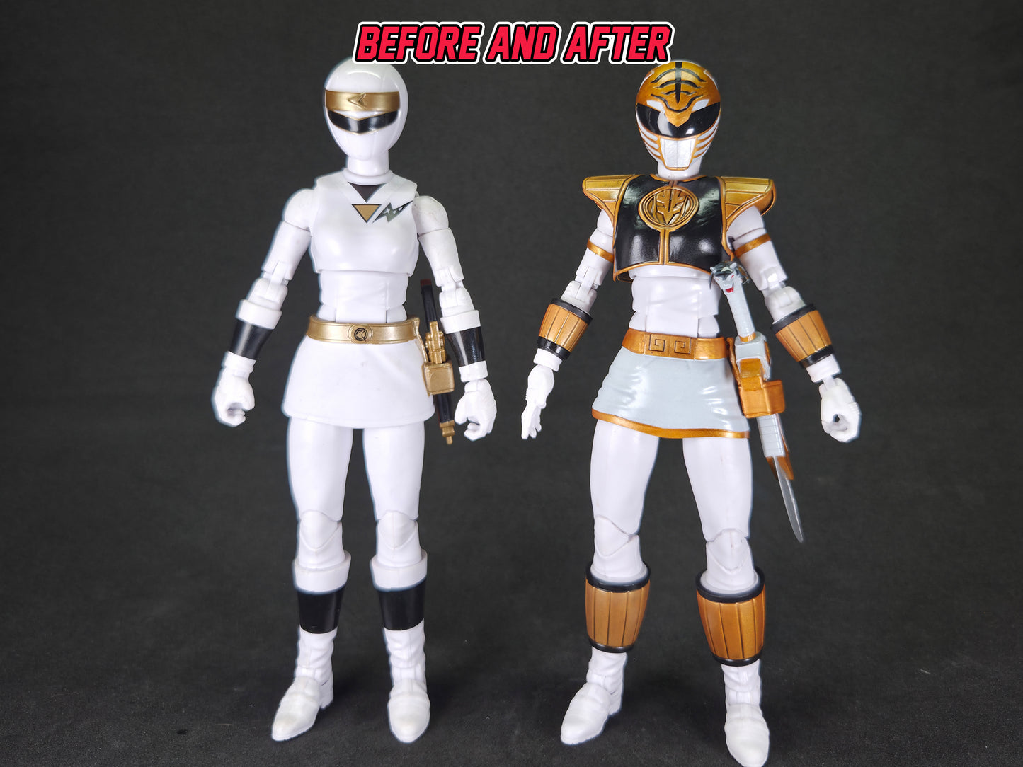 Mighty Morphin Power Rangers - The Return - Female White Ranger | Conversion Kit | Lightning Collection Accessories