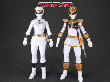 Mighty Morphin Power Rangers - The Return - Female White Ranger | Conversion Kit | Lightning Collection Accessories