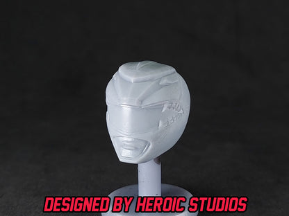 Red Dragon Thunderzord Helmet | Lightning Collection Accesory | 3D Printed | Created by Heroic Studios