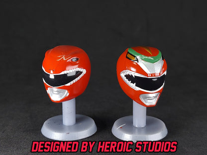 Red Dragon Thunderzord Helmet | Lightning Collection Accesory | 3D Printed | Created by Heroic Studios