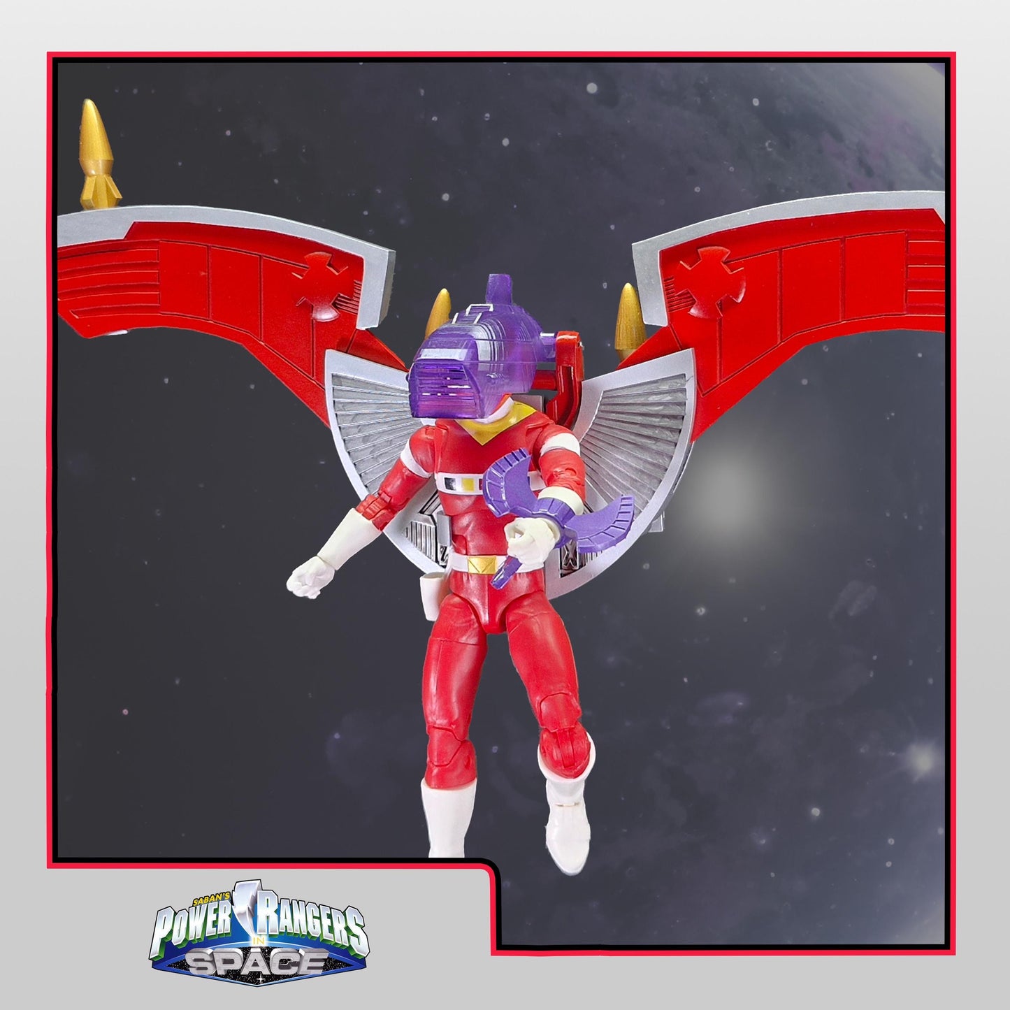 Power Rangers In Space - Red Battlized Armor Battlizer | Lightning Collection Accessories | 3D Printed