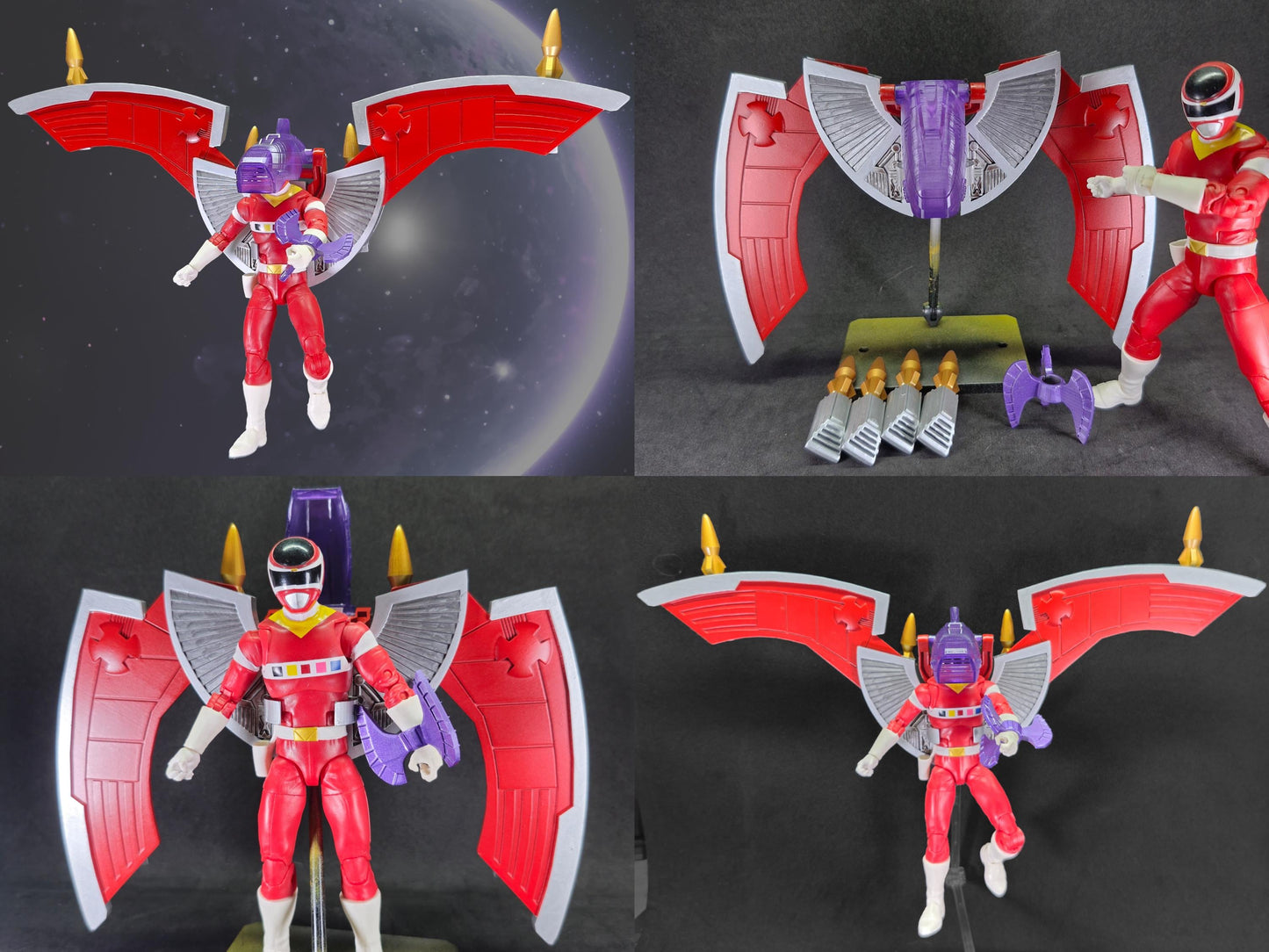 Power Rangers In Space - Red Battlized Armor Battlizer | Lightning Collection Accessories | 3D Printed