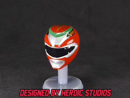 Red Dragon Thunderzord Helmet | Lightning Collection Accesory | 3D Printed | Created by Heroic Studios