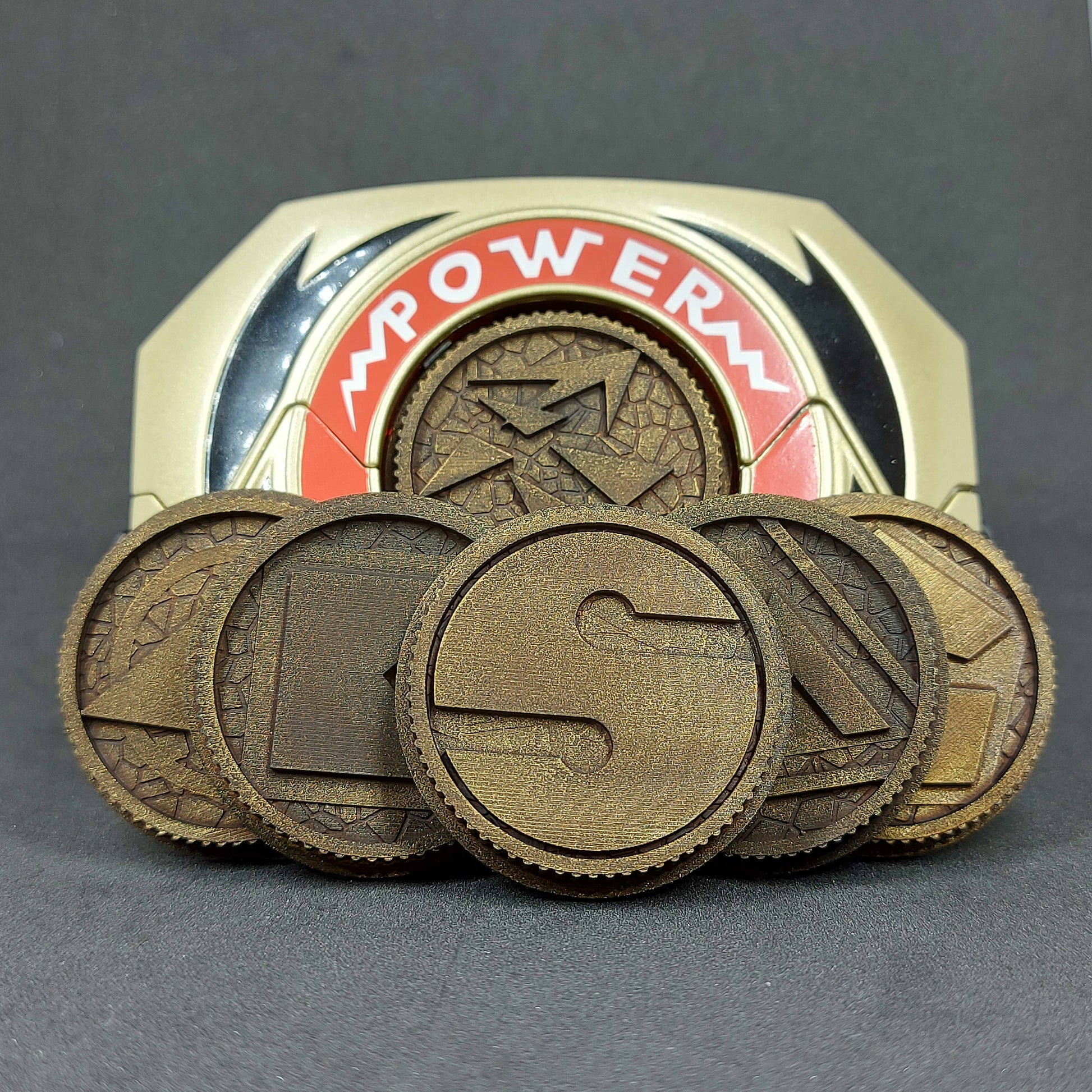 Power Rangers Alien Ranger - Ninja Sentai Kakuranger Power Coins [Legacy Morpher - Lightning Collection Morpher - Classic 1993 Morpher]