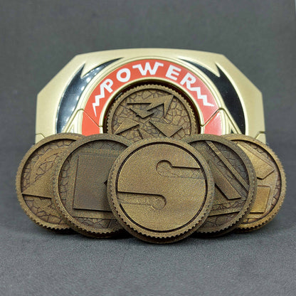 Power Rangers Alien Ranger - Ninja Sentai Kakuranger Power Coins [Legacy Morpher - Lightning Collection Morpher - Classic 1993 Morpher]