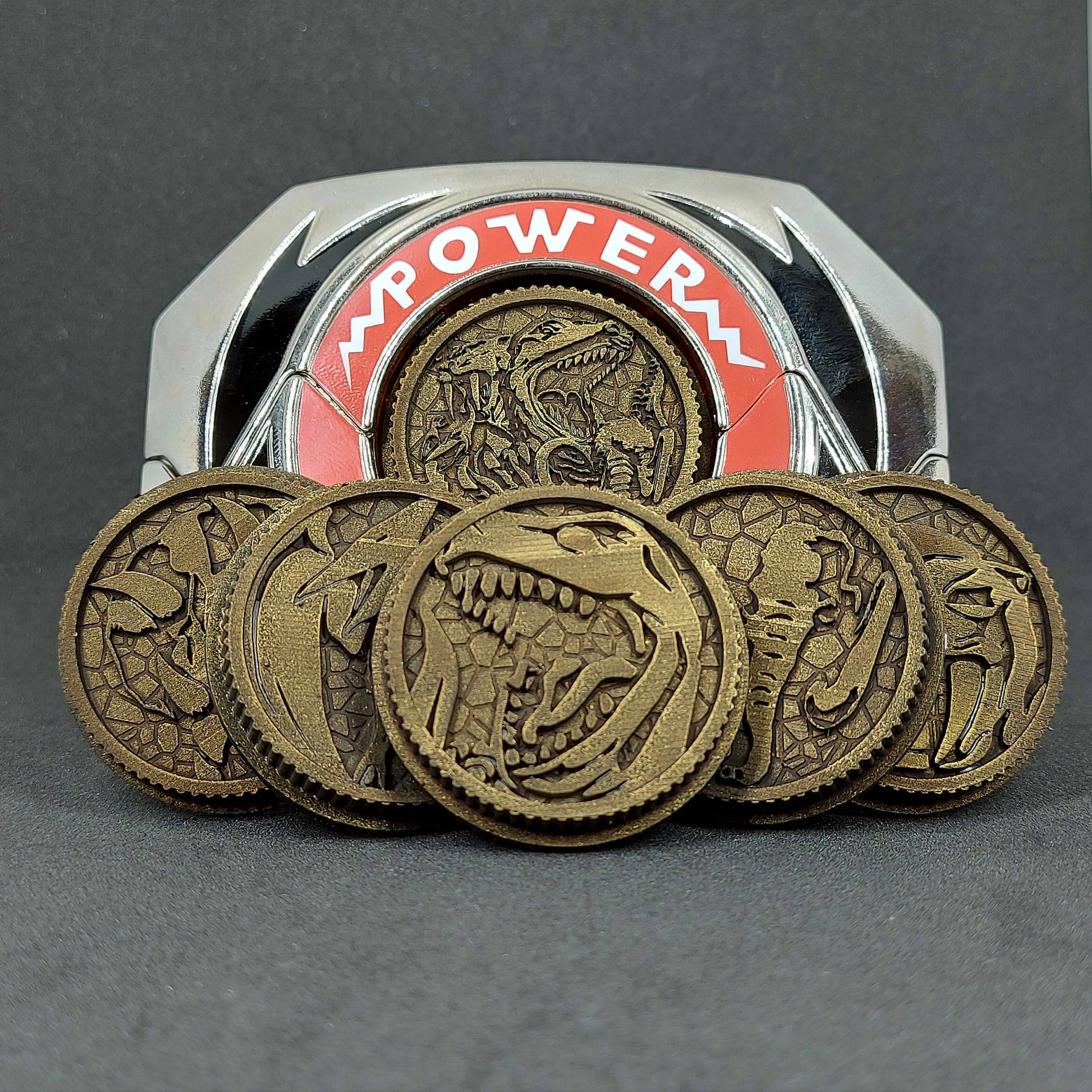 Power Rangers Dino Powers - Kyouryuu Sentai Zyuranger Power Coins [Legacy Morpher - Lightning Collection Morpher - Classic 1993 Morpher]