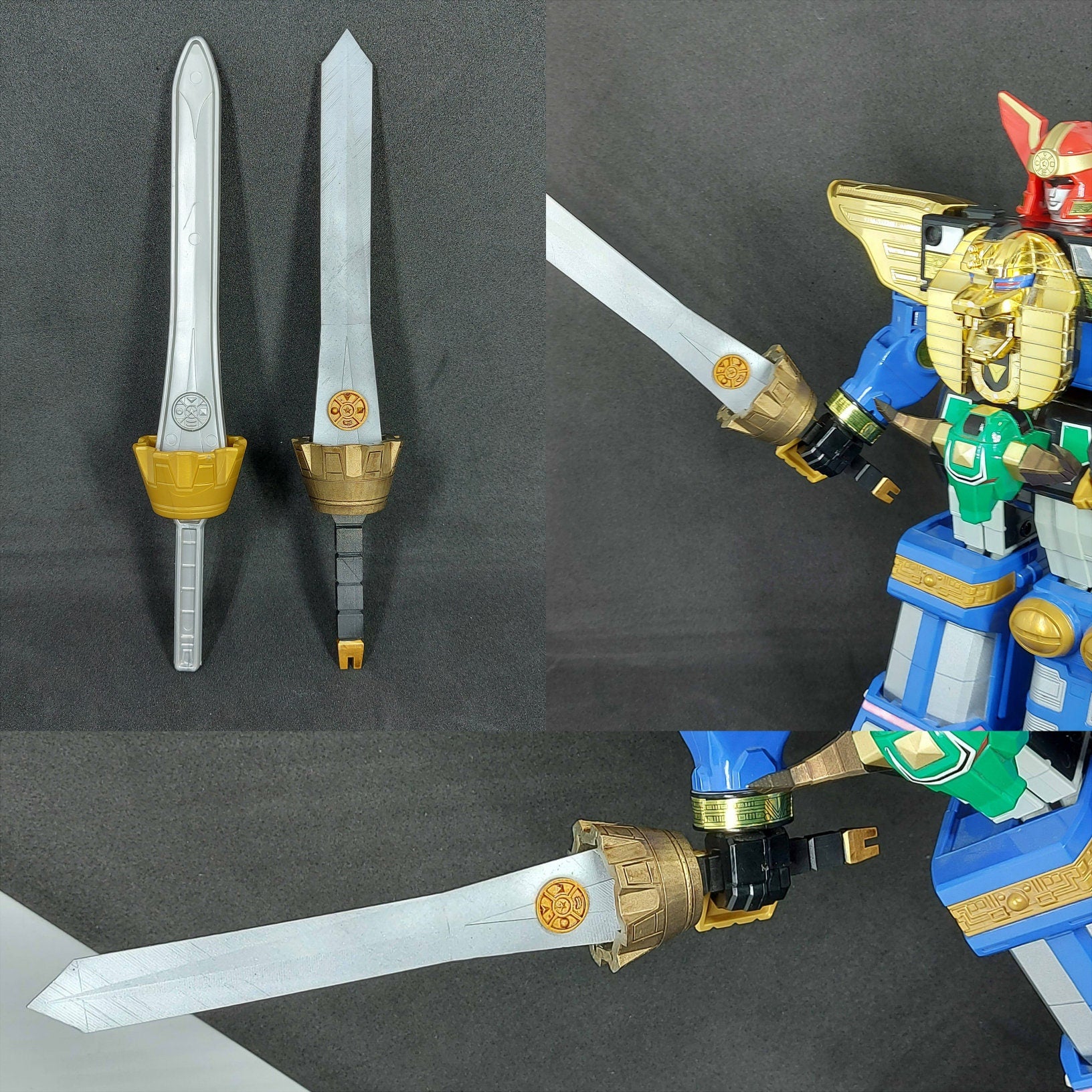 Power Rangers ZEO Deluxe Megazord 3D Printed Replacement Parts [1996]