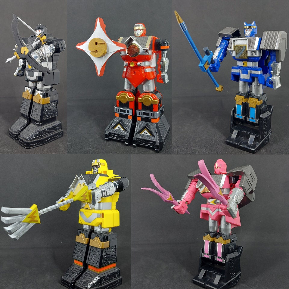 Mighty Morphin Power Rangers Deluxe Shogun Megazord 3D Printed Replacement Parts | Upgrades [1995]