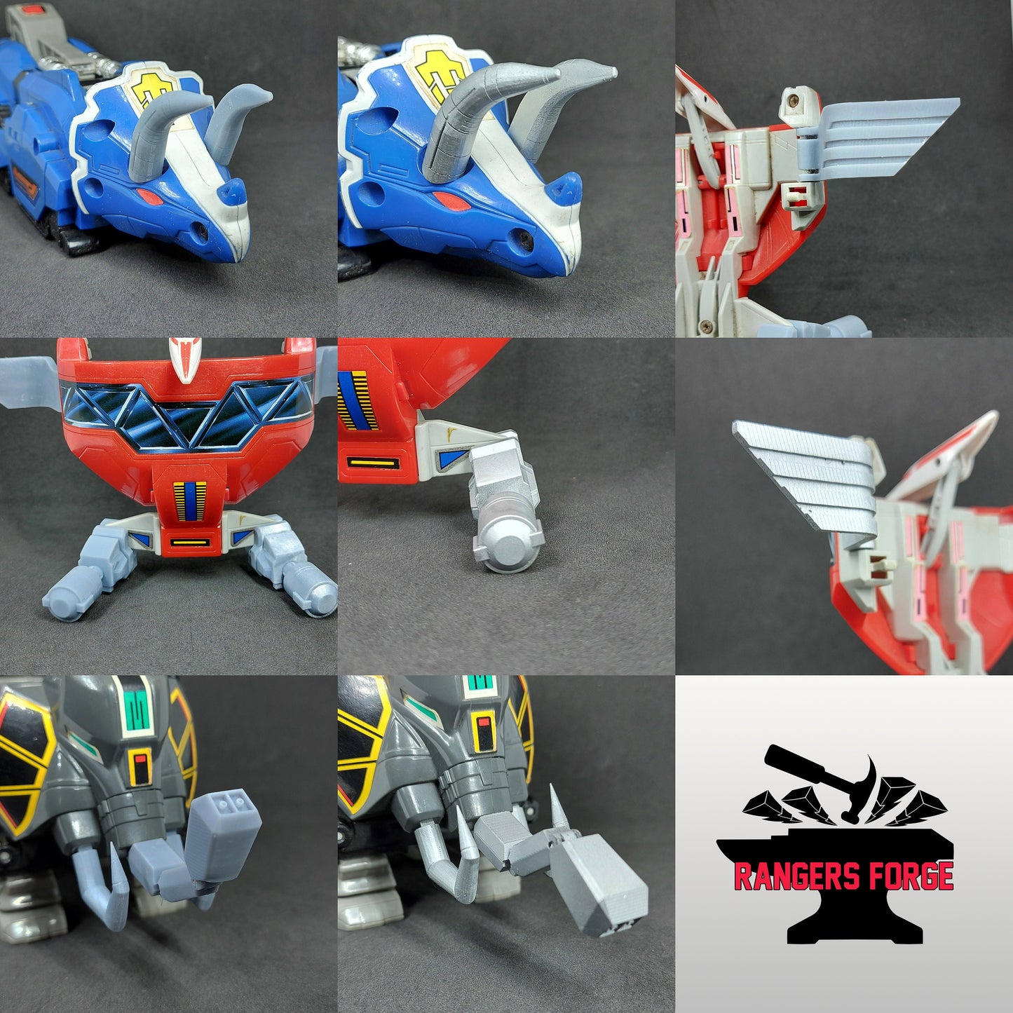 Mighty Morphin Power Rangers Deluxe Megazord 3D Printed Parts [1993]