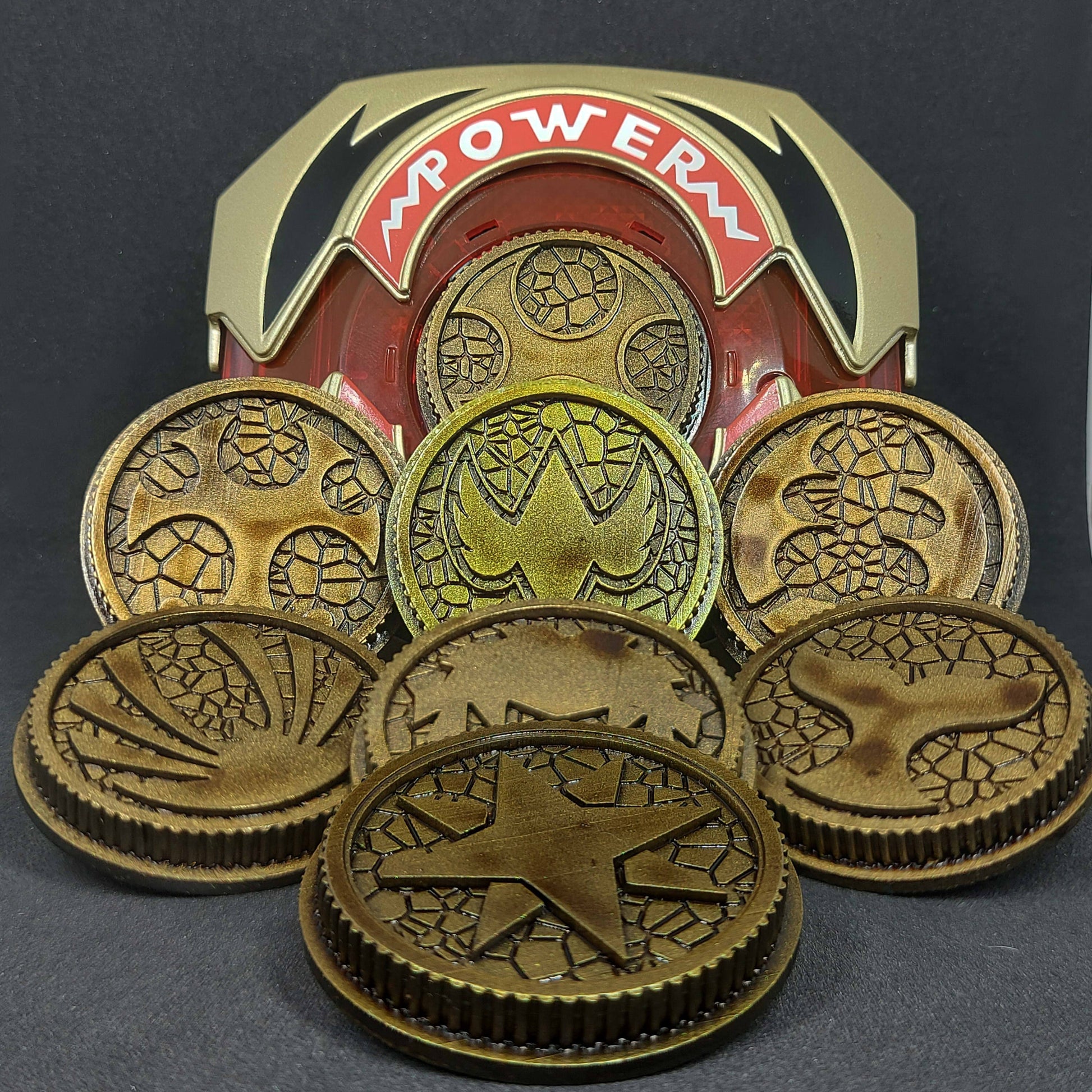 Power Rangers Ninja Storm - Ninpuu Sentai Hurricaneger Power Coins [Legacy Morpher - Lightning Collection Morpher - Classic 1993 Morpher]