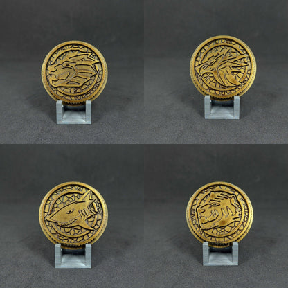 Power Rangers Wild Force - Goaranger Power Coins [Legacy Morpher - Lightning Collection Morpher - Classic 1993 Morpher]