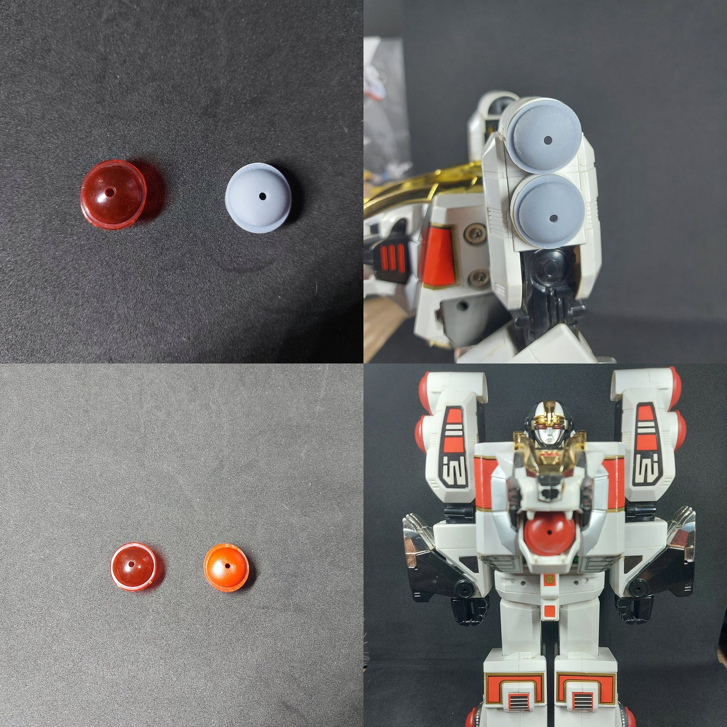 Mighty Morphin Power Rangers Deluxe White Tiger Zord 3D Printed Parts [1994]