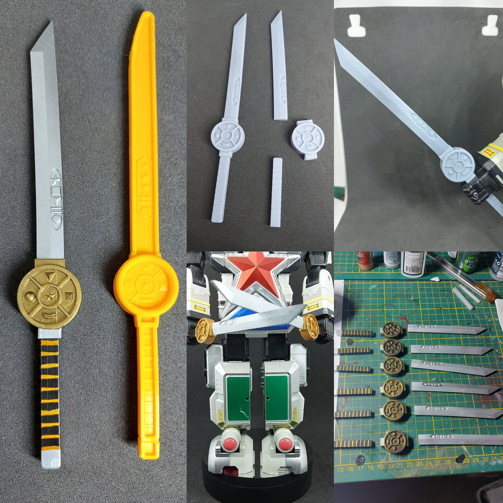 Power Rangers ZEO Deluxe Super Zeo Megazord 3D Printed Parts [1996]