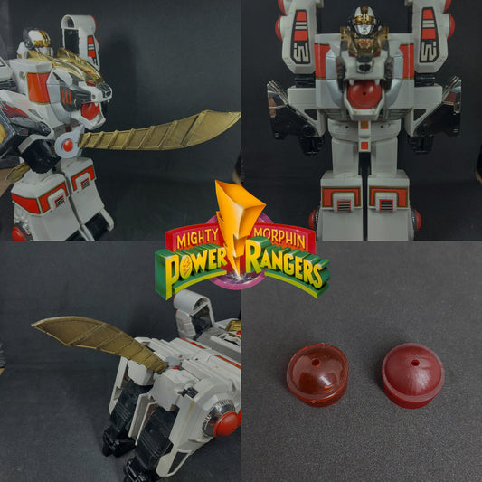 Mighty Morphin Power Rangers Deluxe White Tiger Zord 3D Printed Parts [1994]