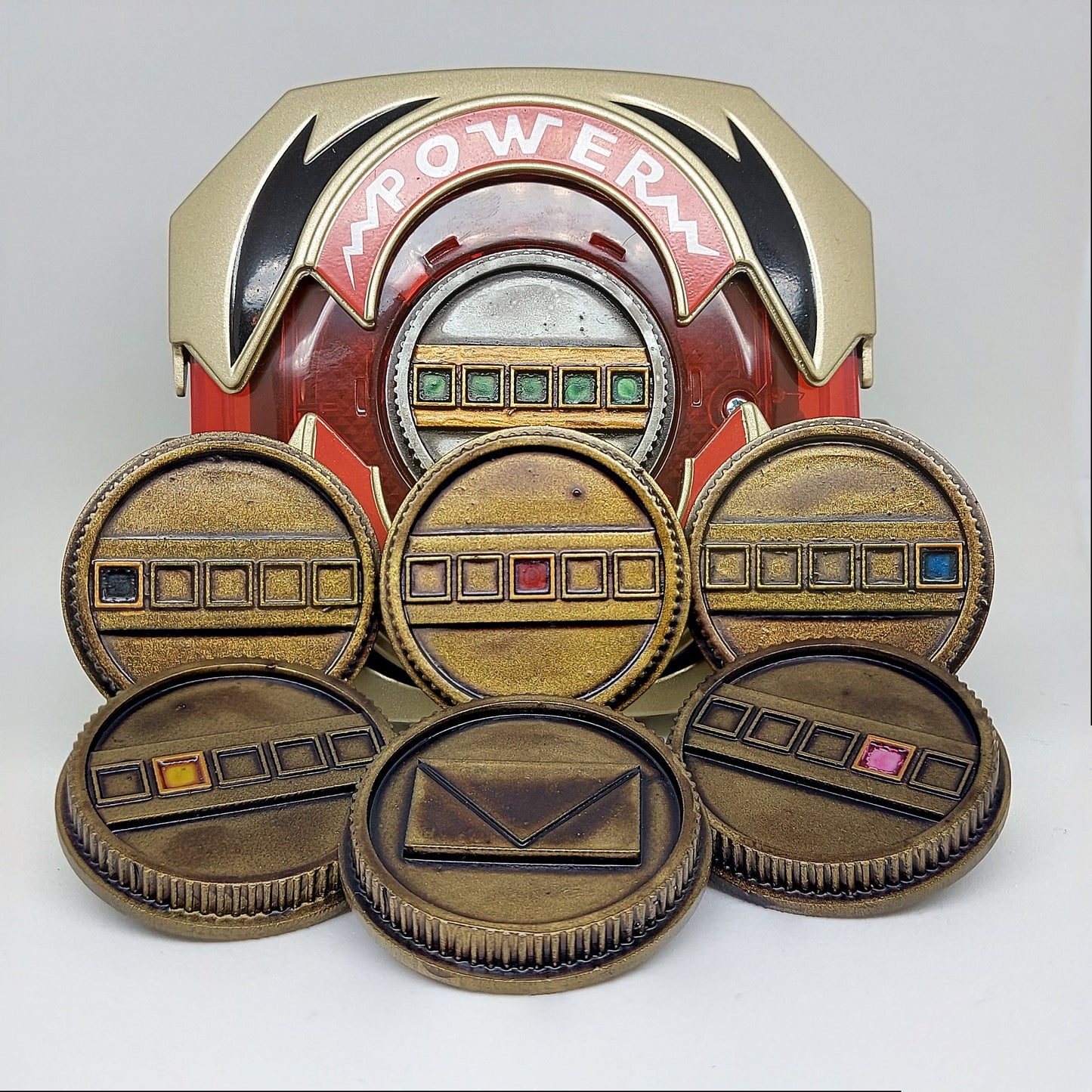 Power Rangers In Space - Denji Sentai Megaranger Power Coins [Legacy Morpher - Lightning Collection Morpher - Classic 1993 Morpher]