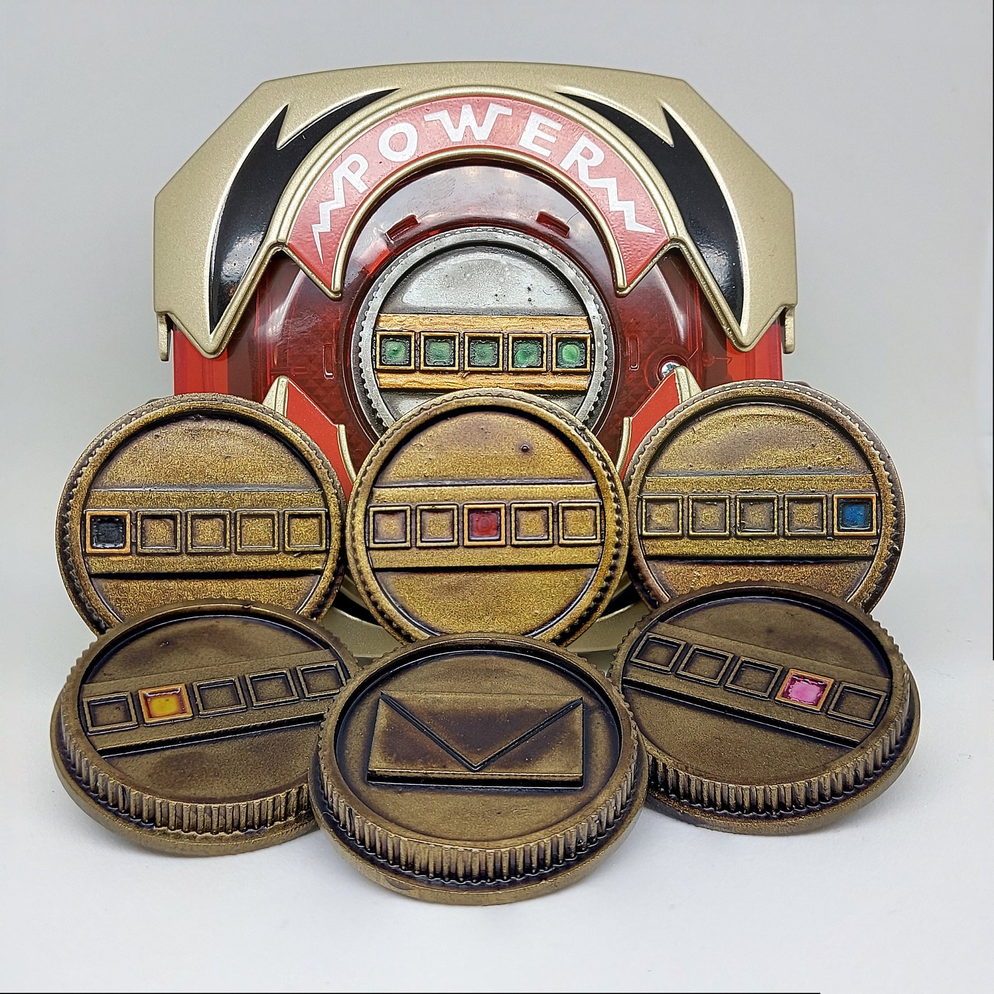 Power Rangers In Space - Denji Sentai Megaranger Power Coins [Legacy Morpher - Lightning Collection Morpher - Classic 1993 Morpher]