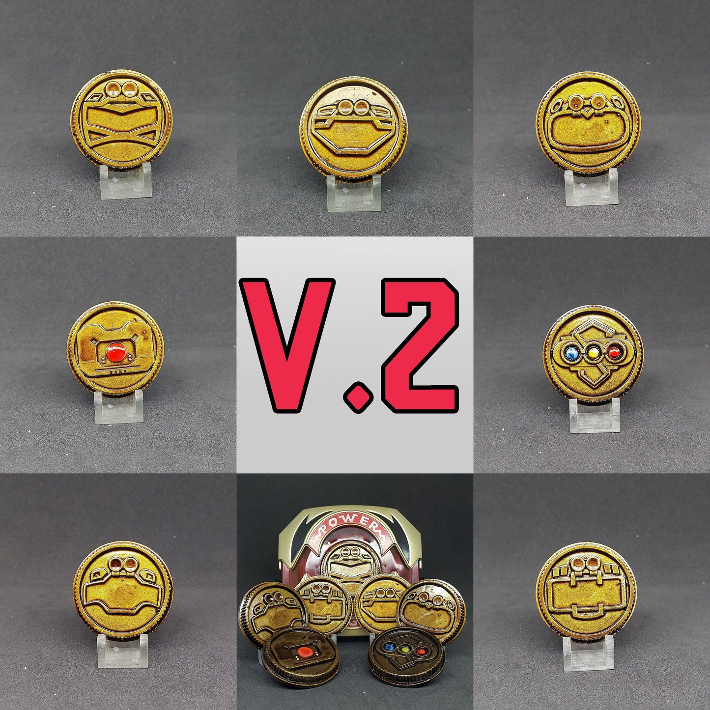 Power Rangers Turbo - Gekisou Sentai Carranger Power Coins [Legacy Morpher - Lightning Collection Morpher - Classic 1993 Morpher]