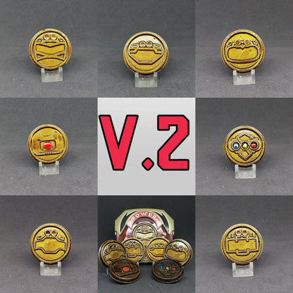 Power Rangers Turbo - Gekisou Sentai Carranger Power Coins [Legacy Morpher - Lightning Collection Morpher - Classic 1993 Morpher]
