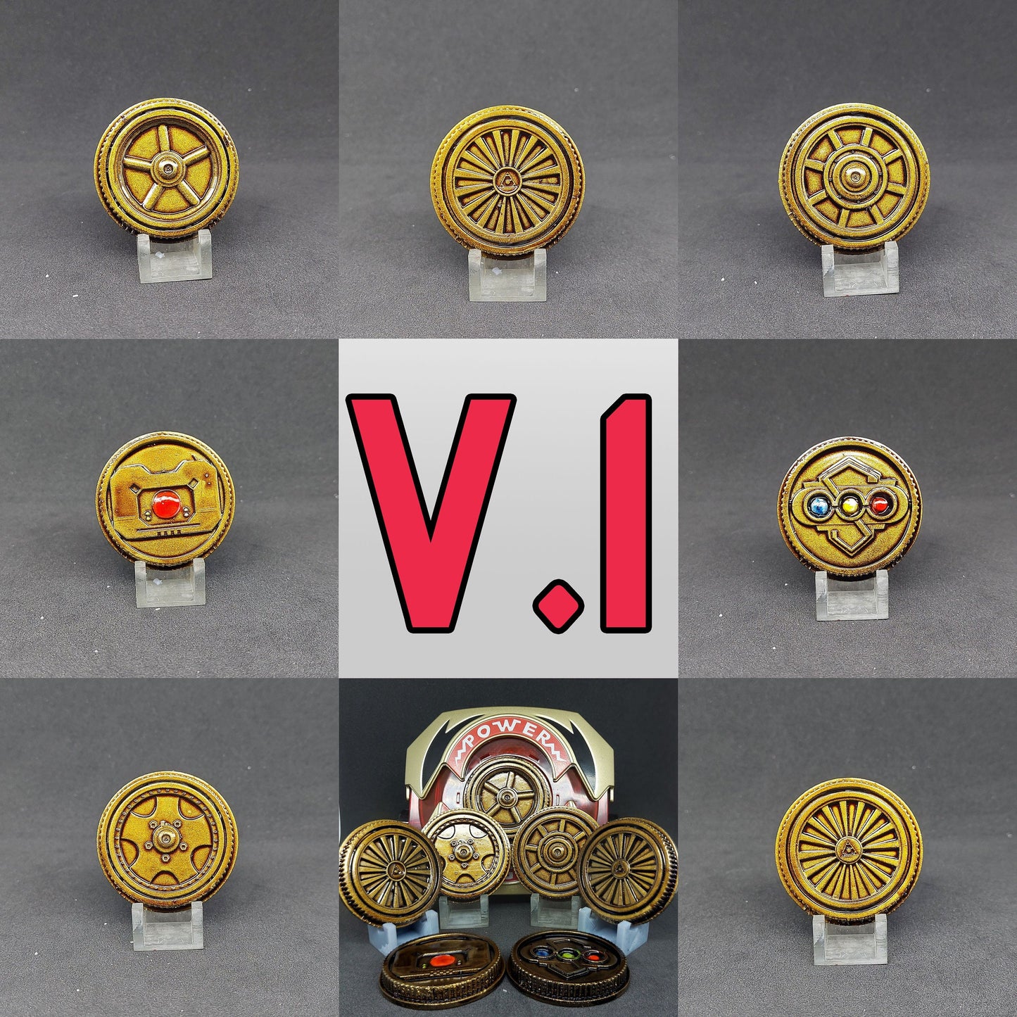 Power Rangers Turbo - Gekisou Sentai Carranger Power Coins [Legacy Morpher - Lightning Collection Morpher - Classic 1993 Morpher]