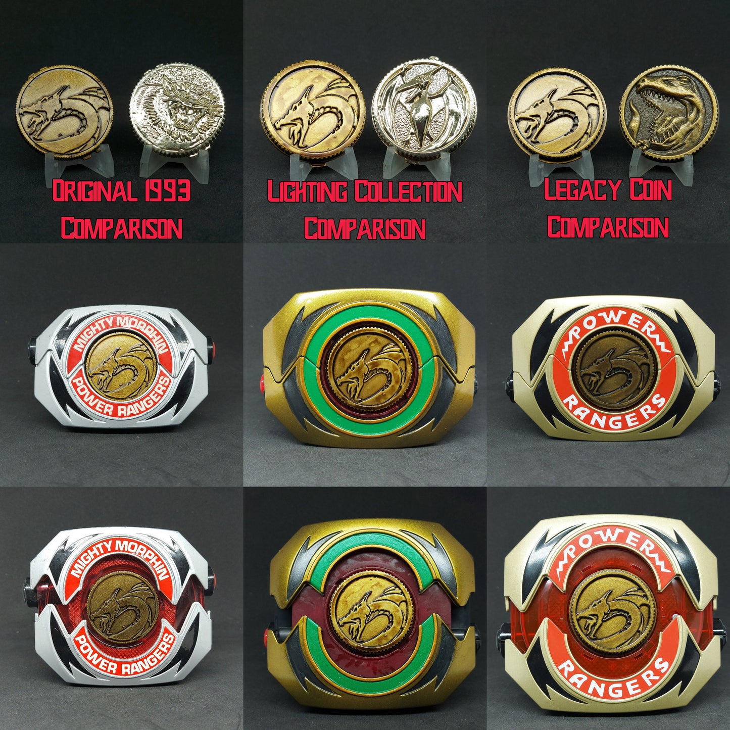 Power Rangers Mystic Force - Mahou Sentai Magiranger Power Coins [Legacy Morpher - Lightning Collection Morpher - Classic 1993 Morpher]