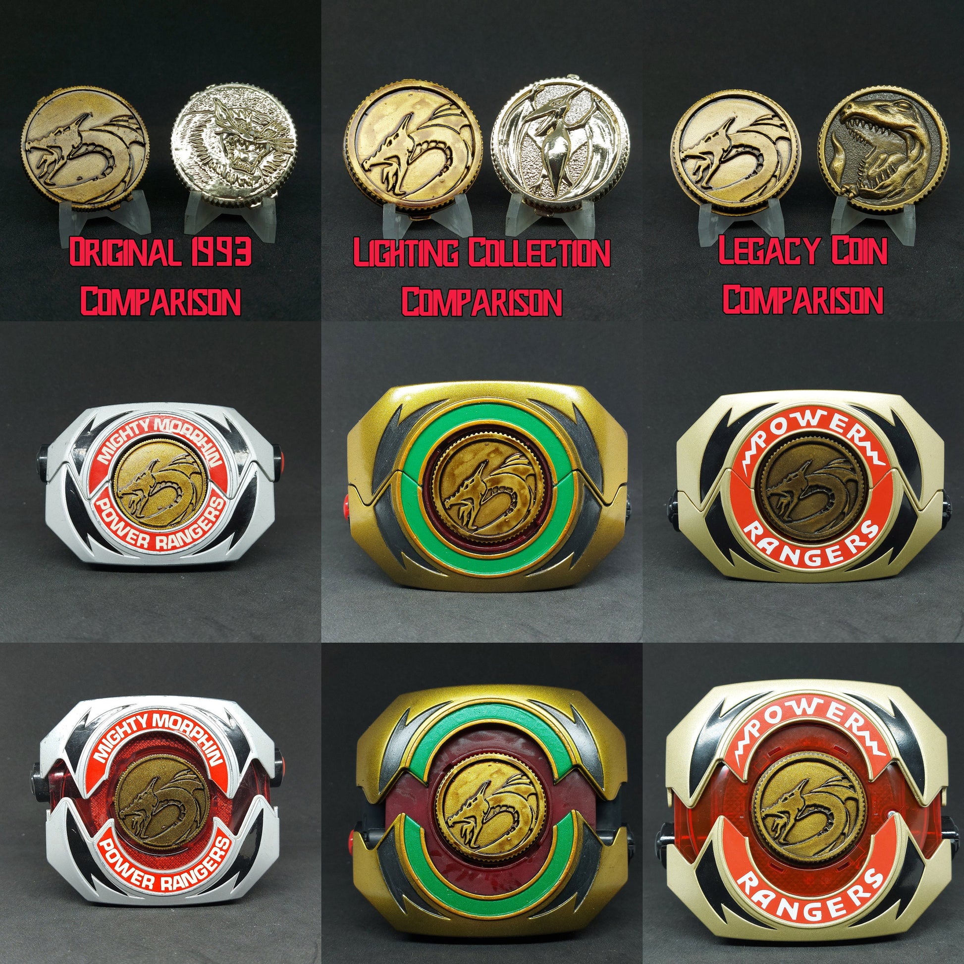 Power Rangers Mystic Force - Mahou Sentai Magiranger Power Coins [Legacy Morpher - Lightning Collection Morpher - Classic 1993 Morpher]