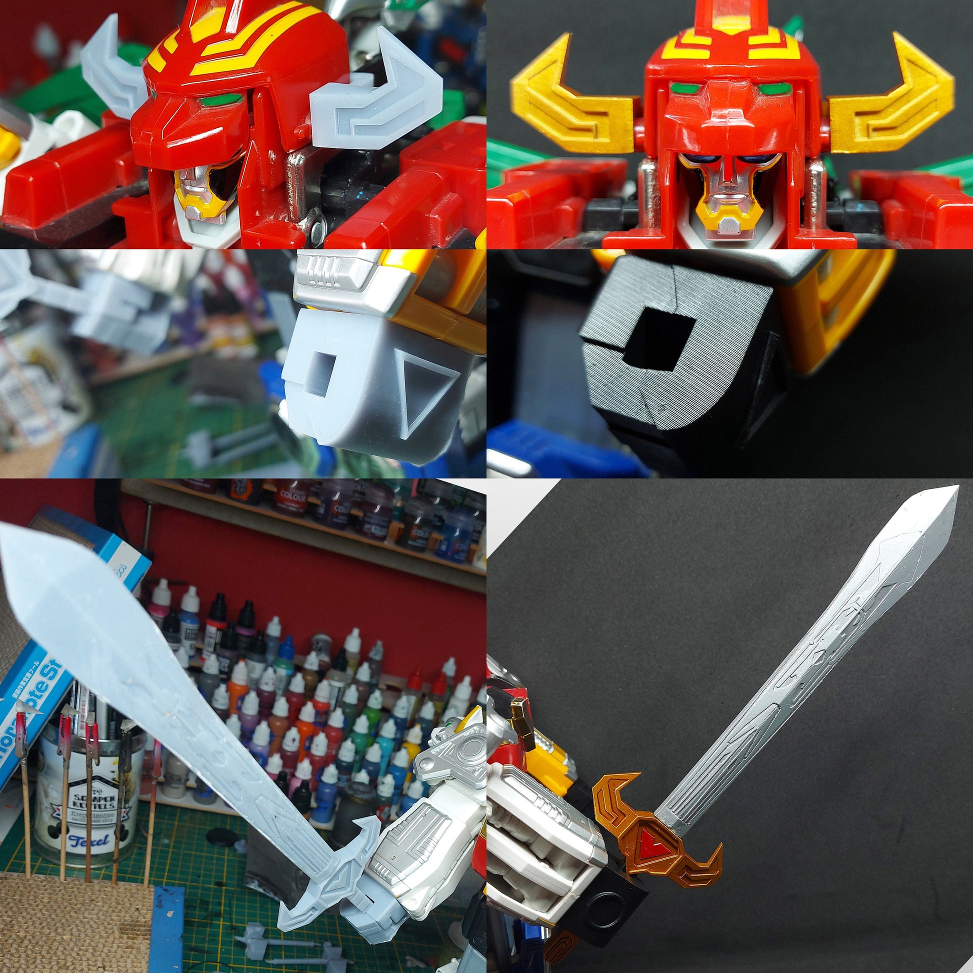 Power Rangers Lost Galaxy Deluxe Galaxy Megazord 3D Printed Parts [1999]