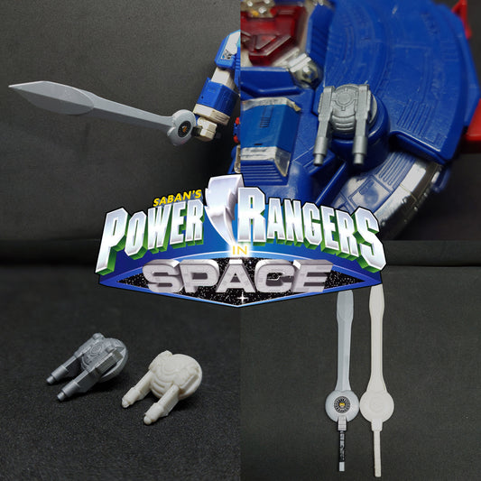 Power Rangers In Space Deluxe Astro Megazord 3D Printed Parts [1998]
