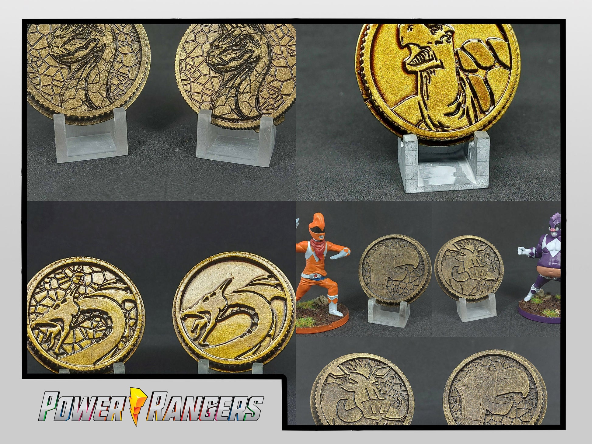 Power Rangers - Super Sentai Non-Canon / Fan / Custom Power Coins [Legacy Morpher - Lightning Collection Morpher - Classic 1993 Morpher]