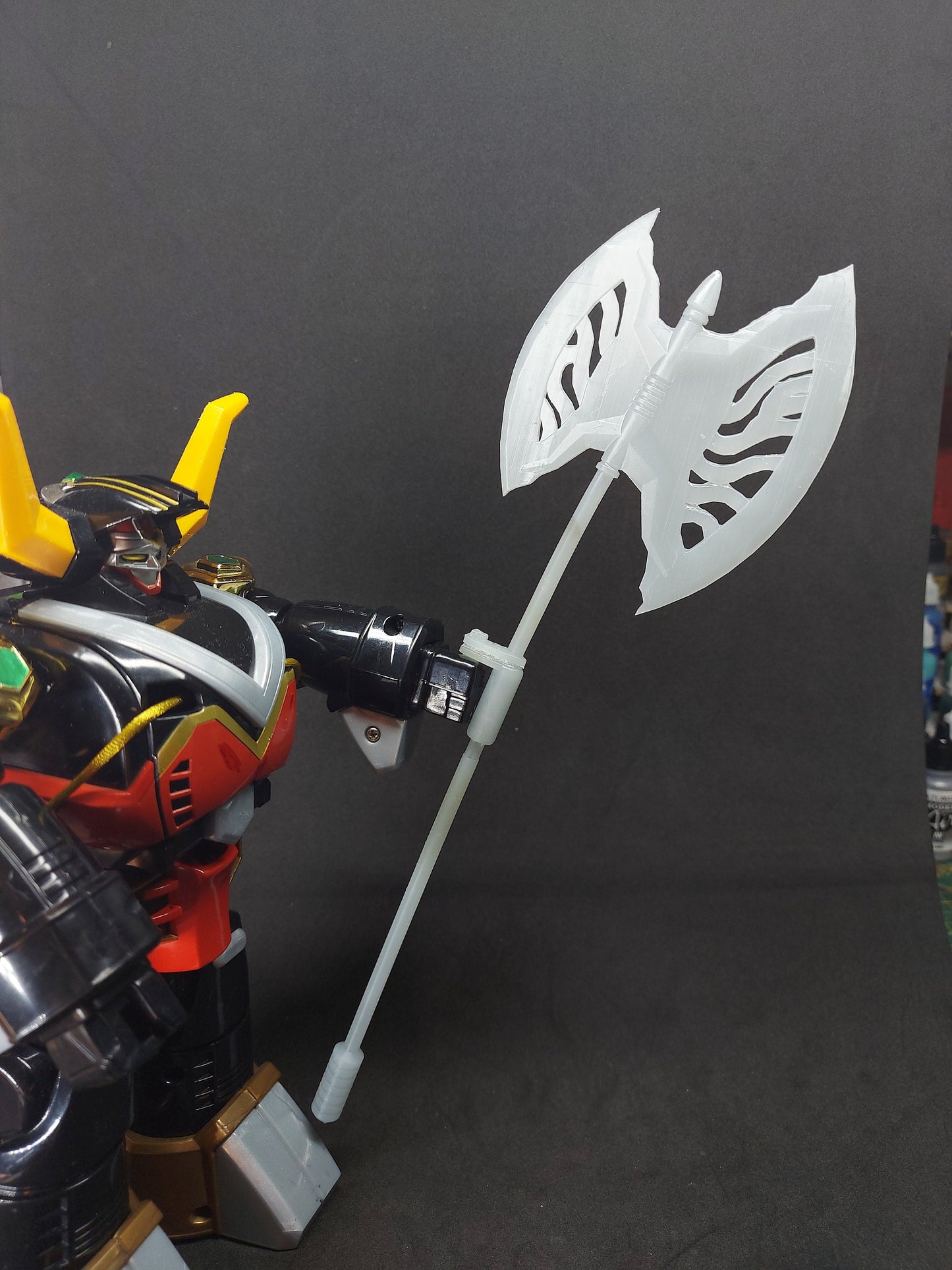 Power Rangers Lost Galaxy Deluxe Torrozord Lights of Orion Axe 3D Printed Parts [1999]