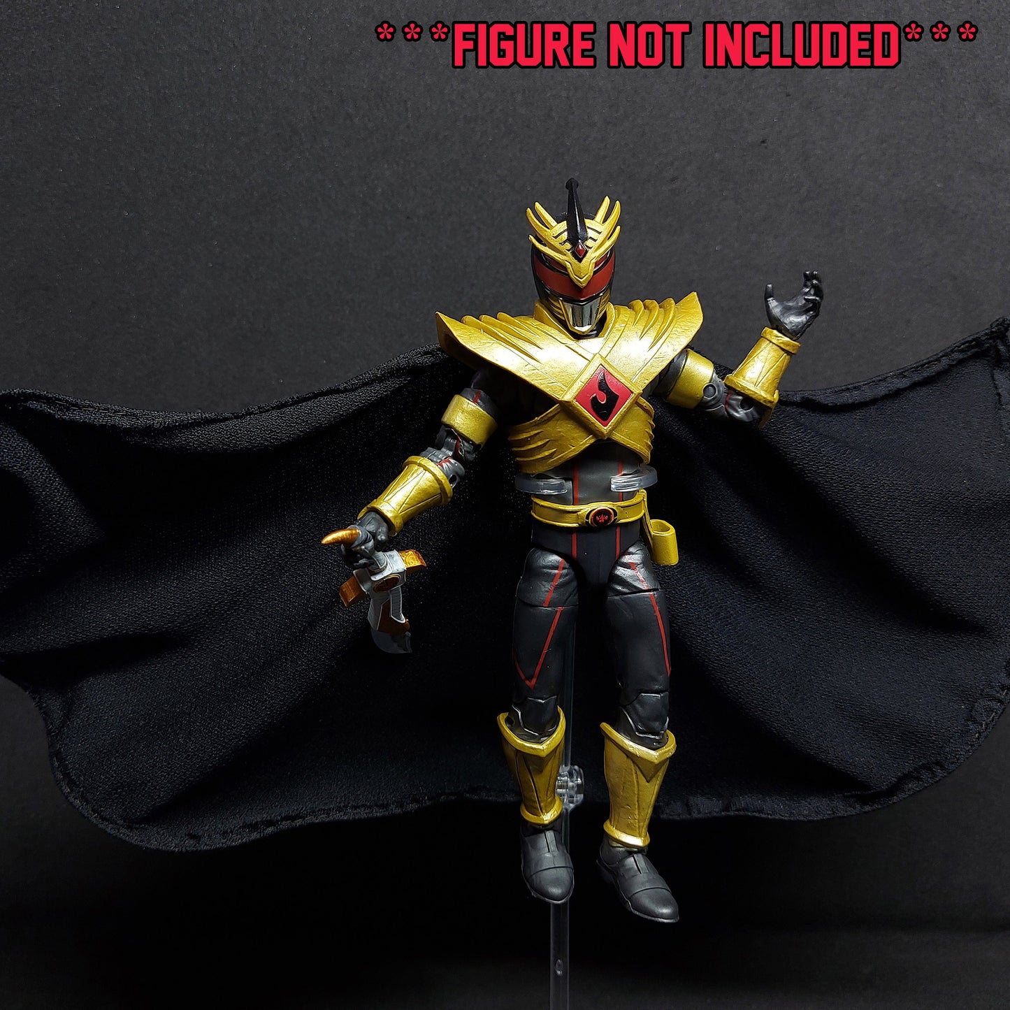 Mighty Morphin Power Rangers - Lightning-Collection Lord Drakkon Evo 3 Cloth Wired Cape | HandMade