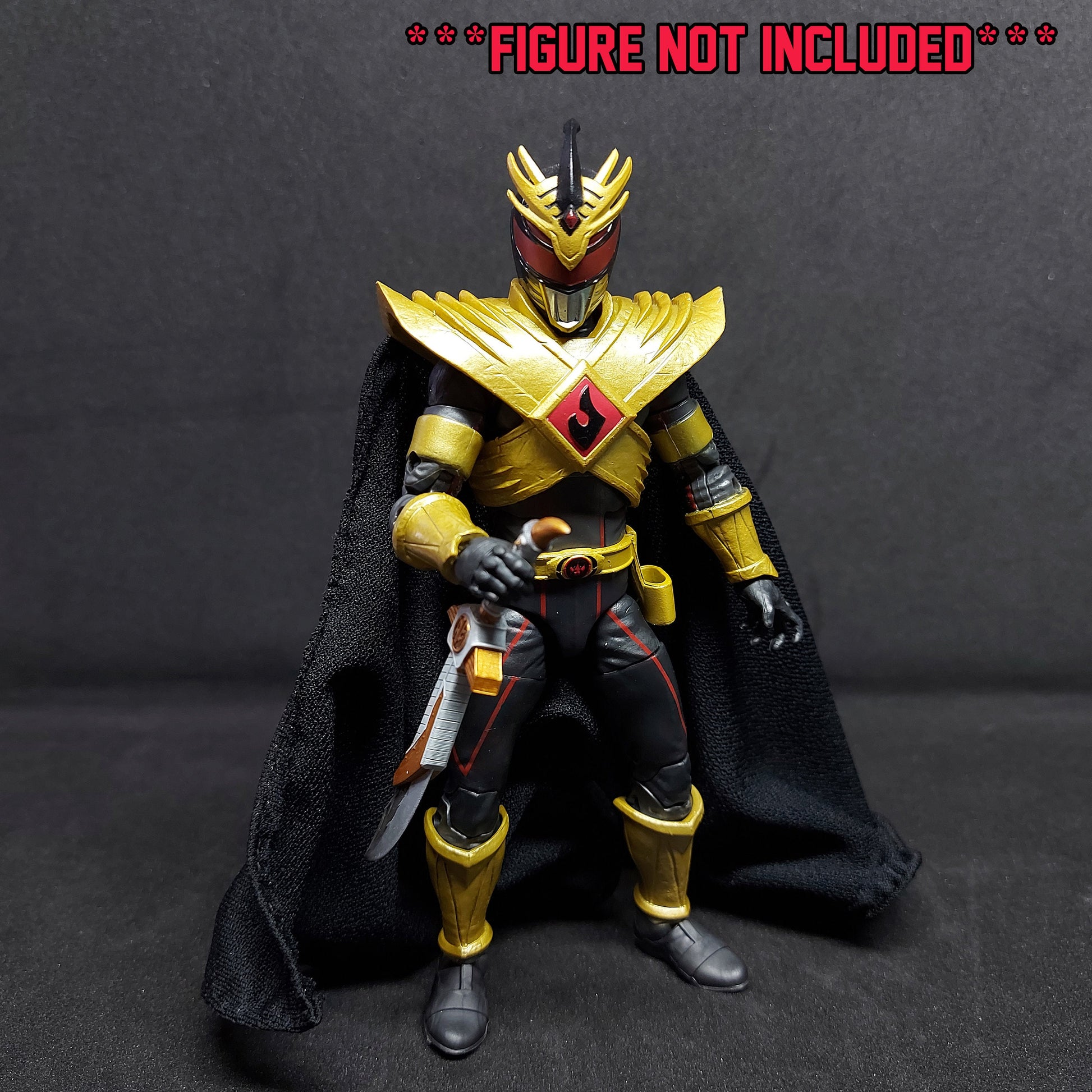 Mighty Morphin Power Rangers - Lightning-Collection Lord Drakkon Evo 3 Cloth Wired Cape | HandMade