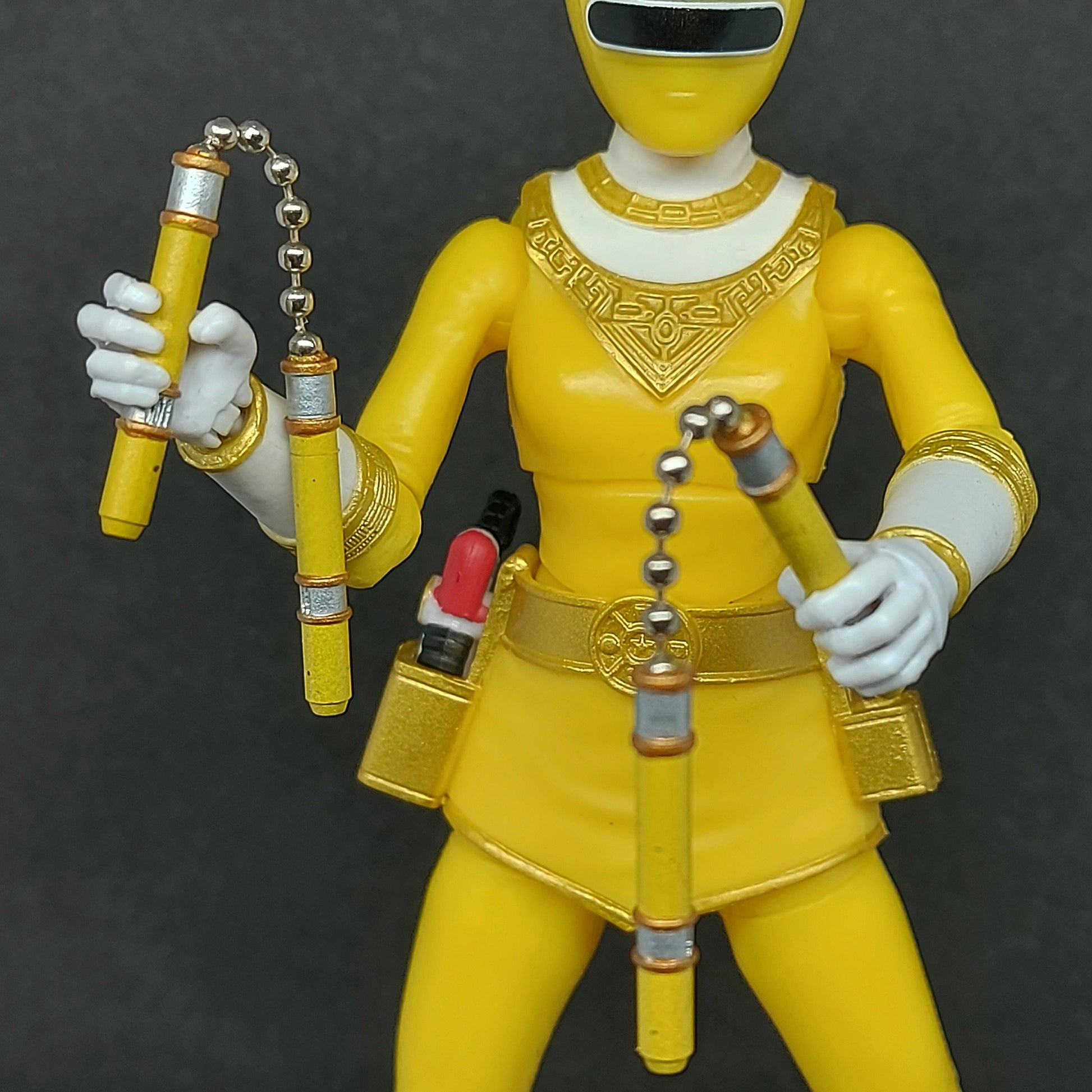 Power Rangers Zeo - Zeo Yellow's Nun-Chucks / Power Clubs - Lightning Collection Accessories